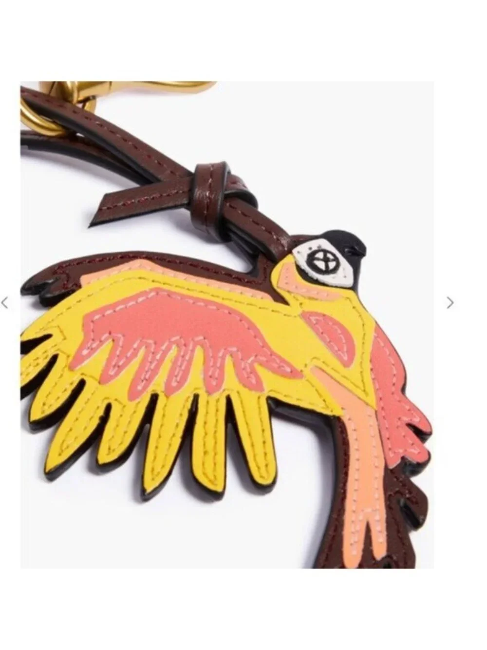 Zimmermann Leather parrot keychain
